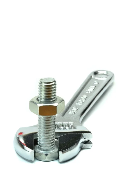 Ein verstellbarer Schraubenschlüssel — Stockfoto