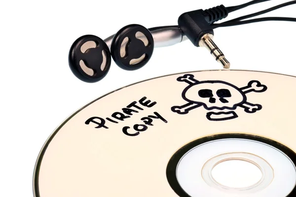 Музыкальное пиратство — стоковое фото