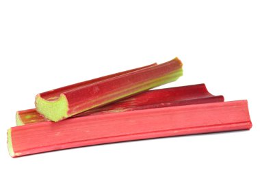 Fresh rhubarb sticks clipart