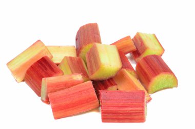 Pieces of rhubarb clipart