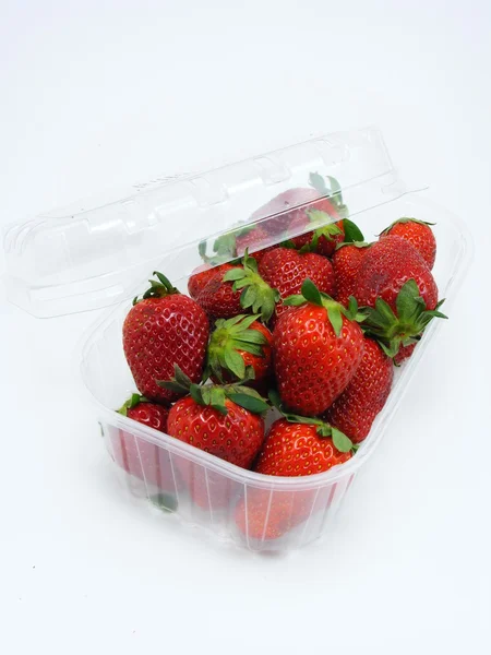 Las fresas en la caja — Foto de Stock