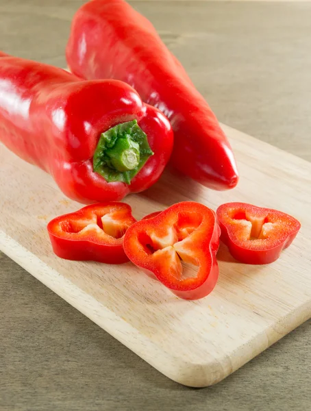 Rode paprika-paprika — Stockfoto