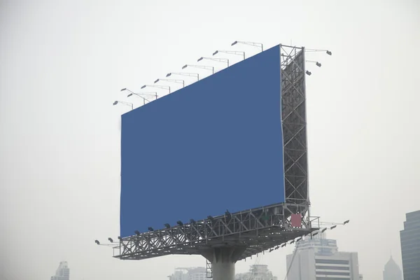 Синій Рекламний щит — стокове фото