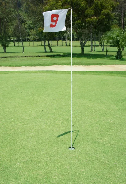 Flaga golf — Zdjęcie stockowe