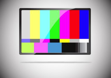 Tv color bar clipart