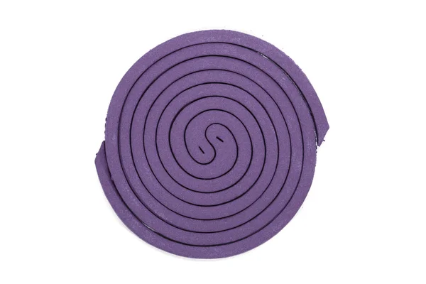 Violette Mückenspirale. — Stockfoto