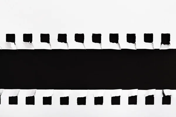 Witte gescheurd papier frame — Stockfoto