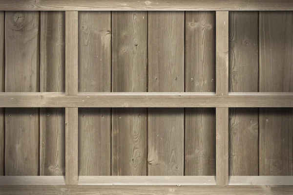 Stare drewniane półki — Zdjęcie stockowe