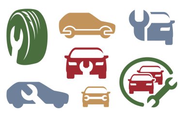 Auto repair elements. Vol. 1 clipart