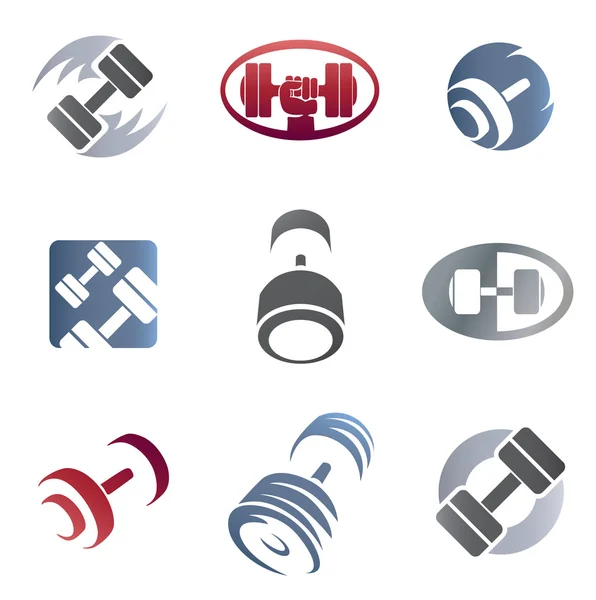 Set of sign weights — Stock Vector