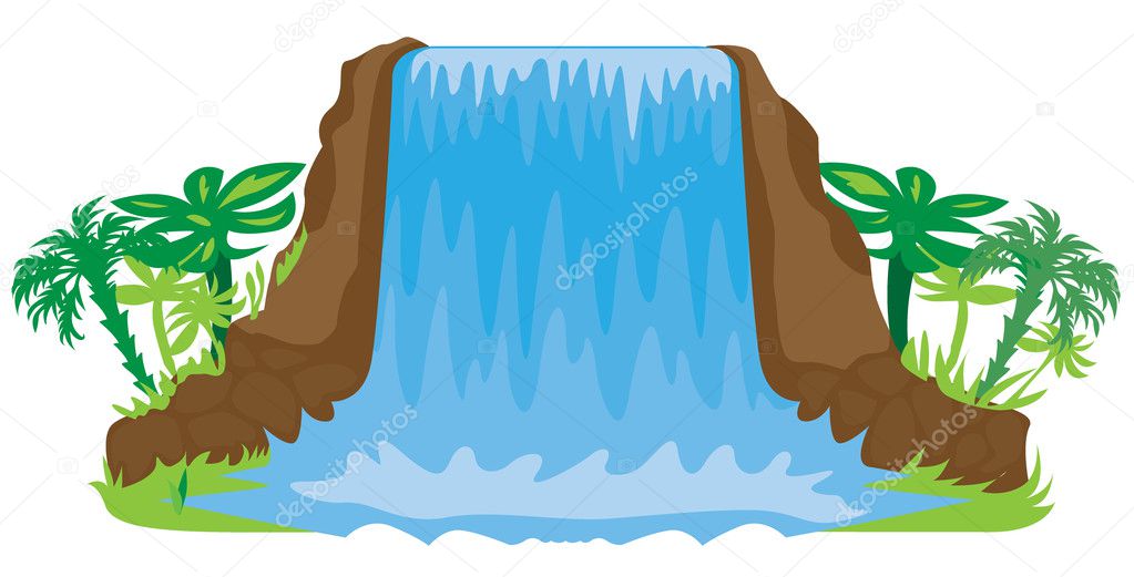Waterfall illustration