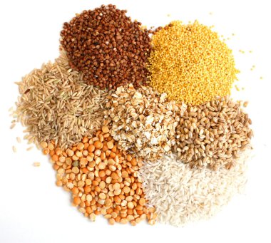 Different kinds of grain