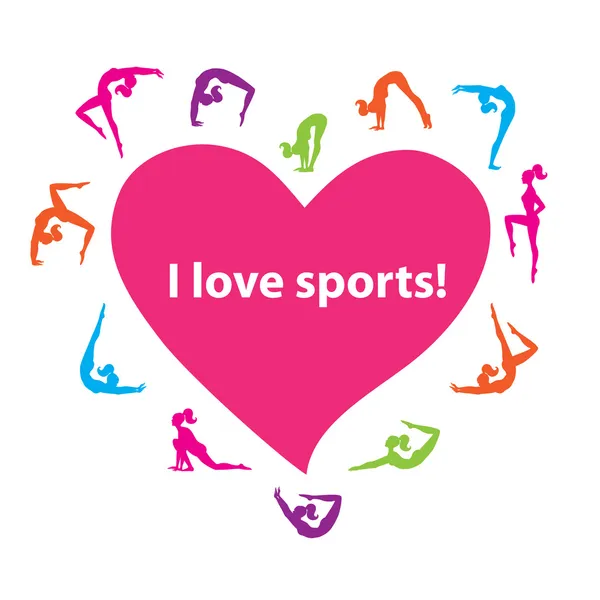 I-liefde-sports! — Stockvector