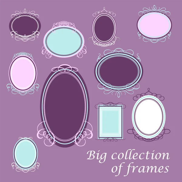 Big-collection-frames — Stock Vector