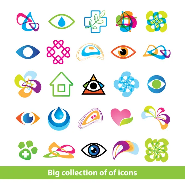 Big-collection-icons — Stockový vektor