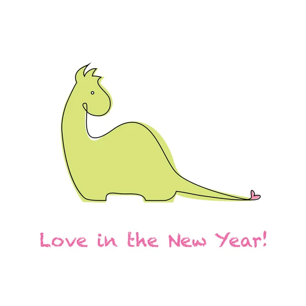 Love-in--yeni yıl — Stok Vektör