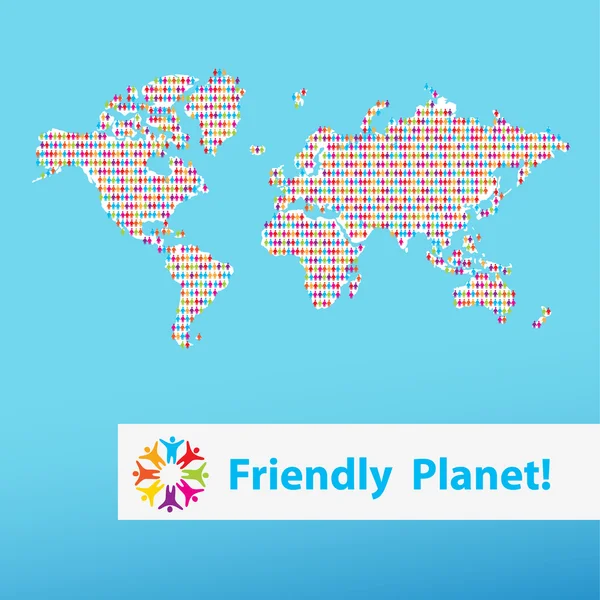 Friend-planet ! — стоковый вектор