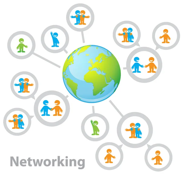 stock vector Networking-info