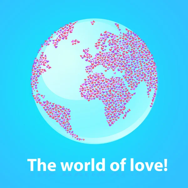 Le monde de l'amour ! — Image vectorielle