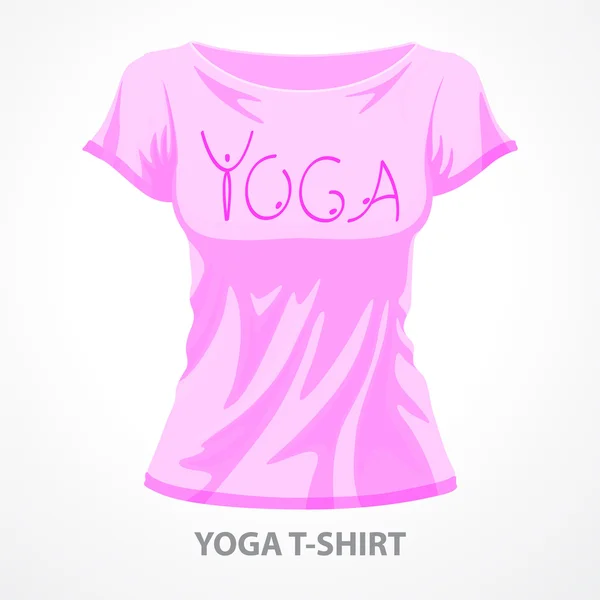 Yoga-T-Shirt — Stock Vector