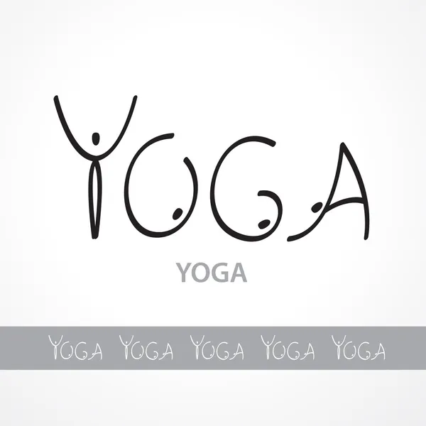 Plantilla etiquetas yoga — Archivo Imágenes Vectoriales