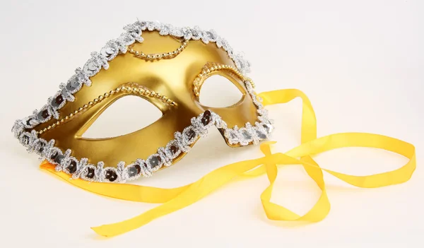stock image Gold carnival mask of romantic