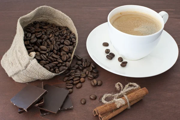 Coffee and other goodies — Stock Photo, Image