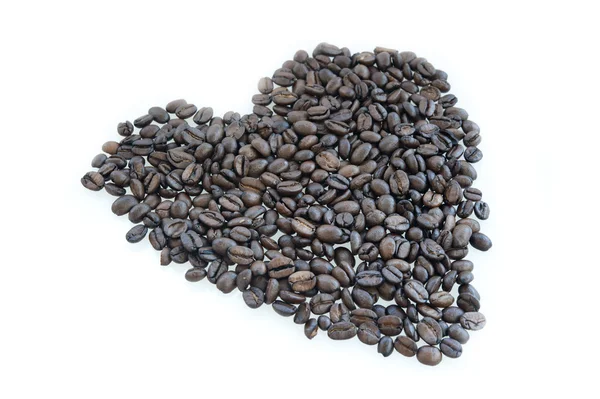 Heart of the coffee beans — Stock Photo, Image
