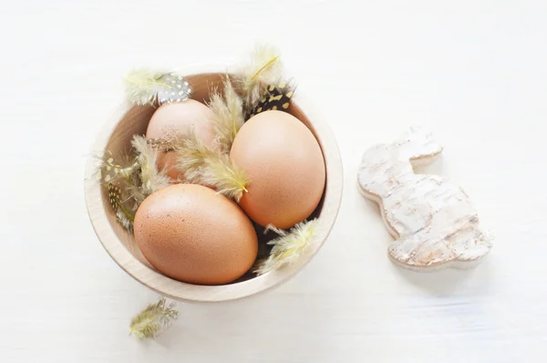 Trzy jaja wielkanocne — Zdjęcie stockowe