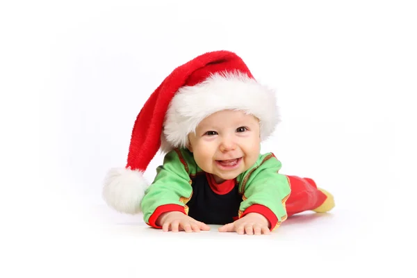 Święta - dziecko - mikołaj Stock Image