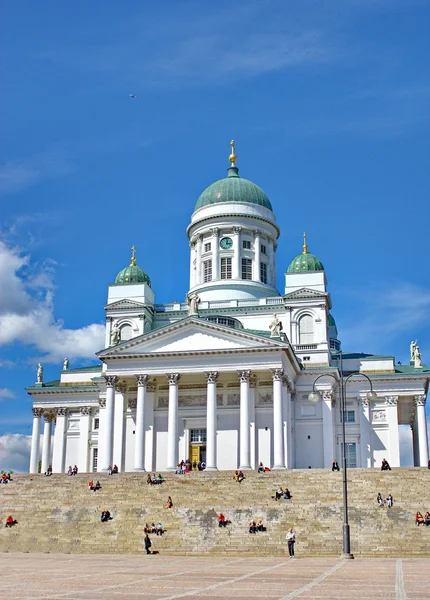 Katedry na plac senacki w Helsinkach — Zdjęcie stockowe