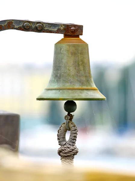 Bell on sailing ship — Stock Photo, Image