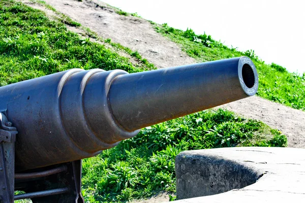 Alte russische Kanone in suomenlinna sveaborg helsinki finland — Stockfoto