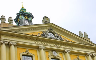 Swedish Academy on Stortorget square in Stockholm clipart