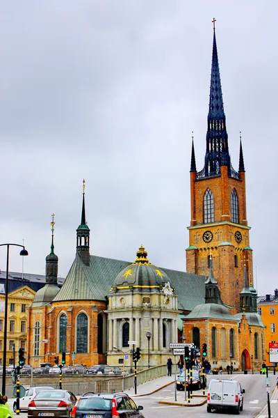 Church on the island of Riddarholmen in Stockholm — Stock Photo, Image