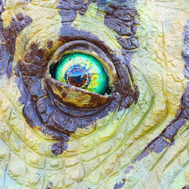 Triceratops dinozor göz