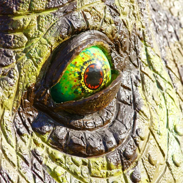 stock image Triceratops dinosaur eye