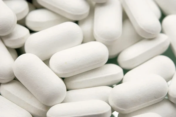 Hintergrund weißer Tabletten — Stockfoto