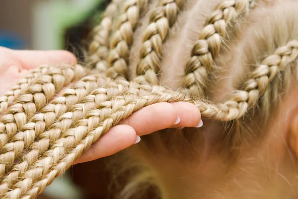 French braids — Stock Photo, Image