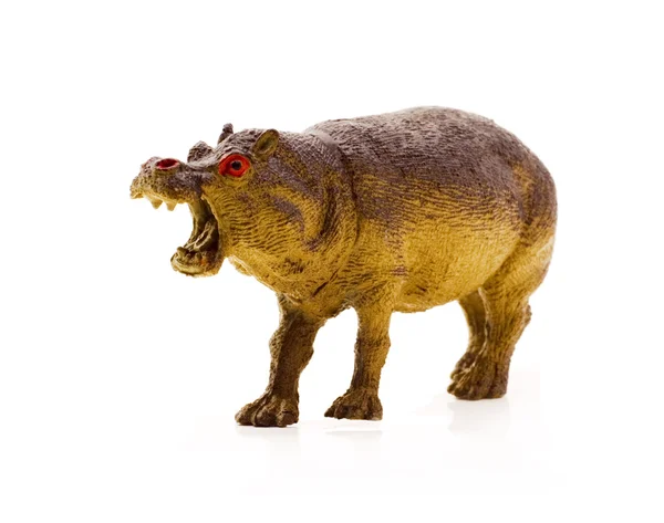 stock image Toy hippo, isolated