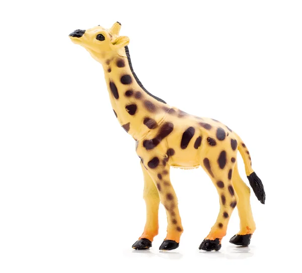 Girafa de brinquedo isolada — Fotografia de Stock