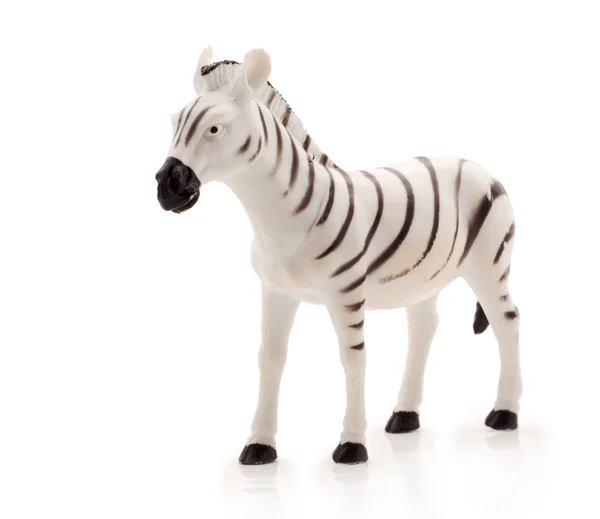Hračka zebra izolované — Stock fotografie