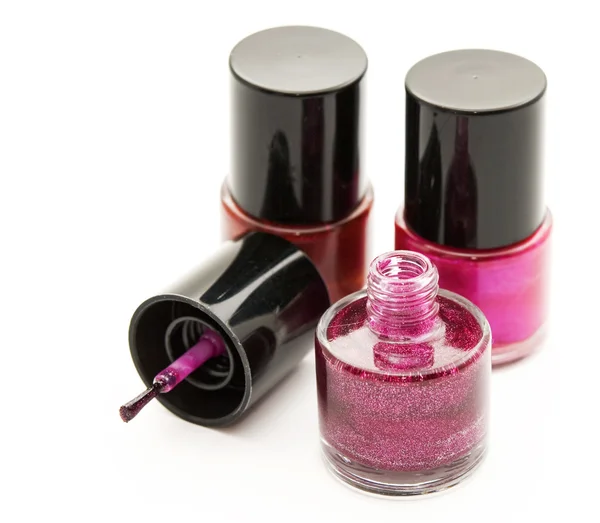 Nail polish on a white background — Stock Photo, Image