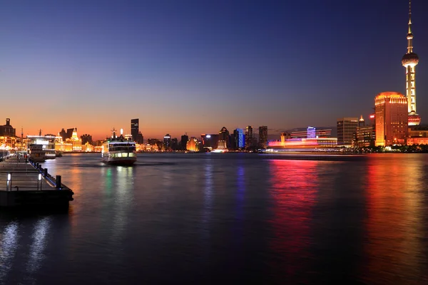 Shanghai horizonte del atardecer —  Fotos de Stock