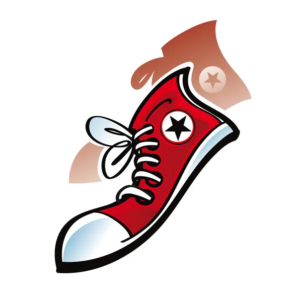 Sneaker sport schoen — Stockvector