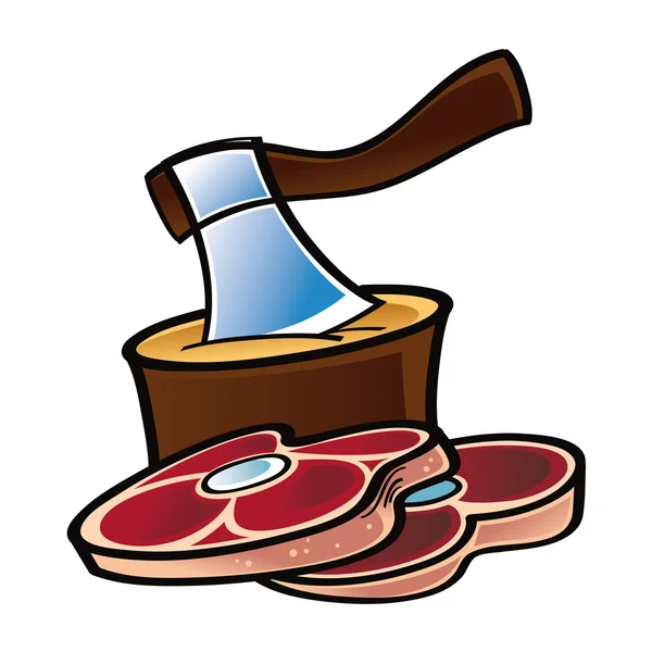 Rauw vlees — Stockvector