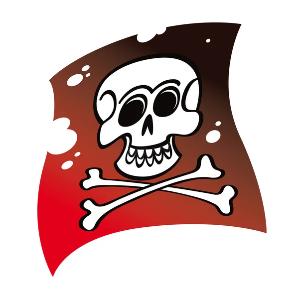 Bandera de piratas — Archivo Imágenes Vectoriales