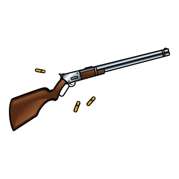 Winchester Rifle gun — Stock Vector