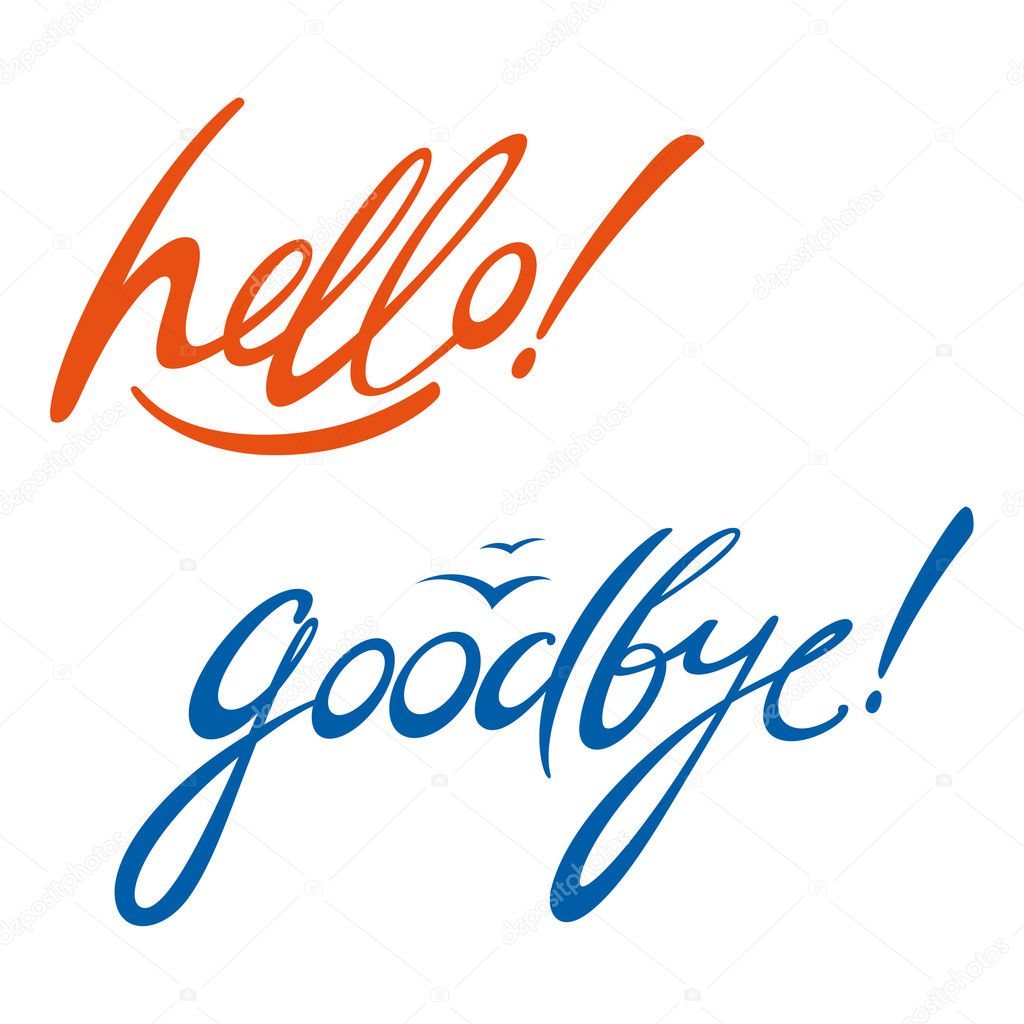 Hello Goodbye message signature document letter