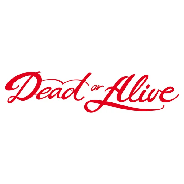 Död eller levande ville liv död Sök hitta — Stock vektor